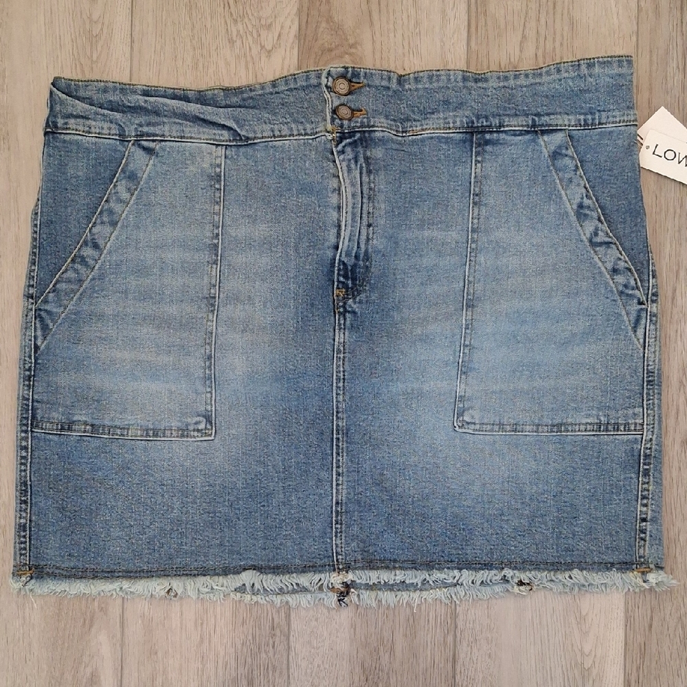 Motherhood Maternity Light Blue Mini Skirt